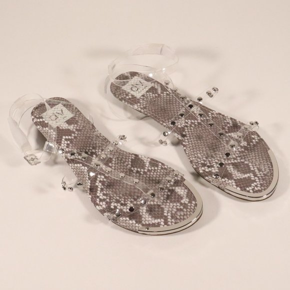 NWT & Box Dolce Vita Lenny Sandals in Clear - Picture 1 of 10